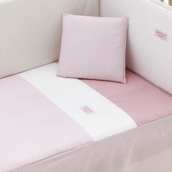 EDREDON 1716 JGO 2 PCS.COLCHA I-V. CUNA 60 VICHY10 ROSA 60X120X3 CM CAMBRASS. MOBILIARIO Y DECORACION PARA BEBE - ROPA CUNA