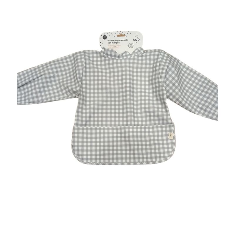 4513 Babero impermeable con mangas Saro. PUERICULTURA Y COMPLEMENTOS PARA BEBES - COMIDA BABEROS . Color GRIS . 4513 Babero impermeable con mangas Saro. PUERICULTURA Y COMPLEMENTOS PARA BEBES - COMIDA BABEROS . Color GRIS .