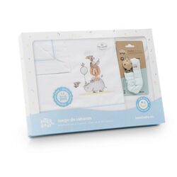 03324 TRIPTICO CUNA ESTAMPADO RINO-LEON+BROCHE INTERBABY. MOBILIARIO Y DECORACION PARA BEBE - ROPA CUNA MINICUNA SABANAS . Color