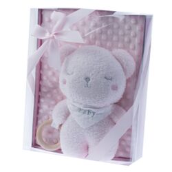 10767 Muñeco con manta 80x110 Gamberritos. JUGUETES PARA BEBE - PRIMEROS PELUCHES Y MUÑECOS COCHECITOS-CARRICOCHES SACOS