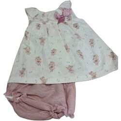 24146 Vestido corto con braga ratitas juliana. ROPA PARA BEBES ,PREMAMA Y COLEGIAL - DE 0 5 AÑOS INFANTIL VERANO NIÑA Vestidos .
