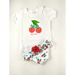 2415 Conjunto camiseta manga corta y bañador niña dolce Petit. ROPA PARA BEBES ,PREMAMA Y COLEGIAL - DE 0 5 AÑOS INFANTIL VERANO