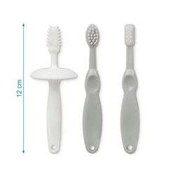 2720 Cepillo de dientes gris Kiokids. PUERICULTURA Y COMPLEMENTOS PARA BEBES - BAÑO ACCESORIOS DE . Color GRIS . 