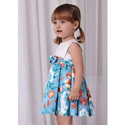 5023 Vestido Satén Estampado Bebé Abel y Lula. ROPA PARA BEBES ,PREMAMA Y COLEGIAL - DE 0 5 AÑOS INFANTIL VERANO NIÑA Vestidos .