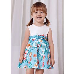 5023 Vestido Satén Estampado Bebé Abel y Lula. ROPA PARA BEBES ,PREMAMA Y COLEGIAL - DE 0 5 AÑOS INFANTIL VERANO NIÑA Vestidos .