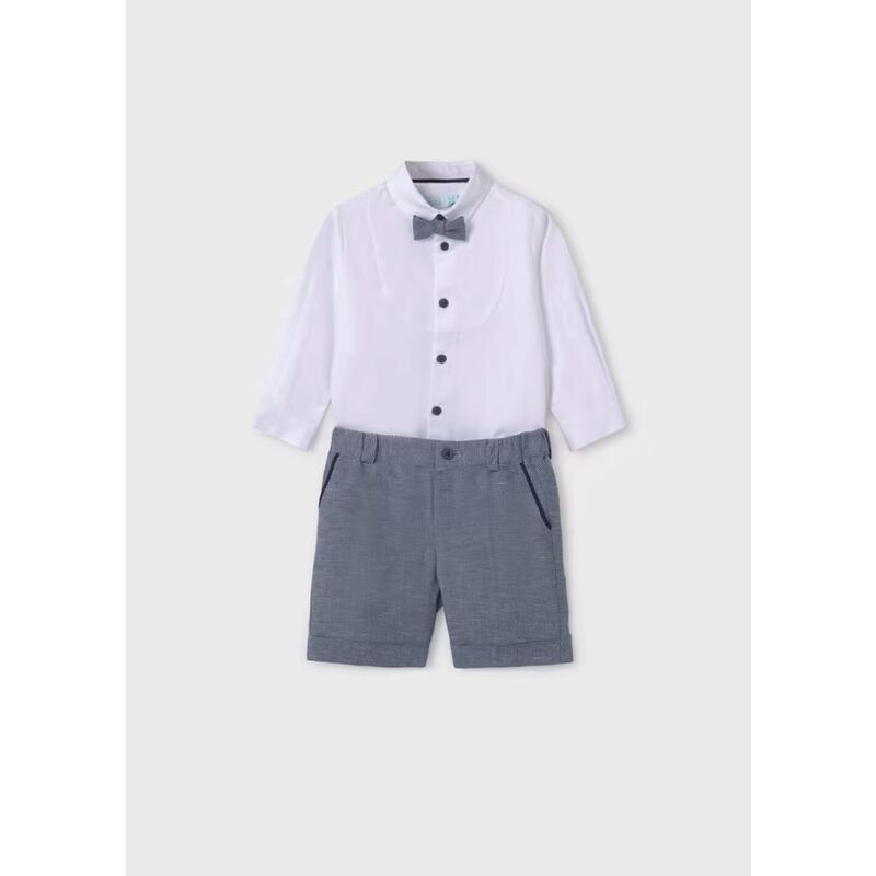5250 Conjunto Bermuda Con Camisa Y Pajarita Bebé Abel y Lula. ROPA PARA BEBES ,PREMAMA Y COLEGIAL - DE 0 5 AÑOS INFANTIL VERANO