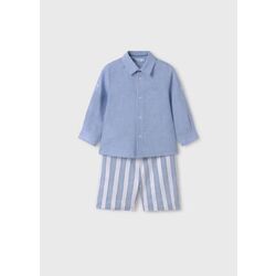 5251 Conjunto Bermuda Rayas Y Camisa Bebé Abel y Lula. ROPA PARA BEBES ,PREMAMA Y COLEGIAL - DE 0 5 AÑOS INFANTIL VERANO NIÑO