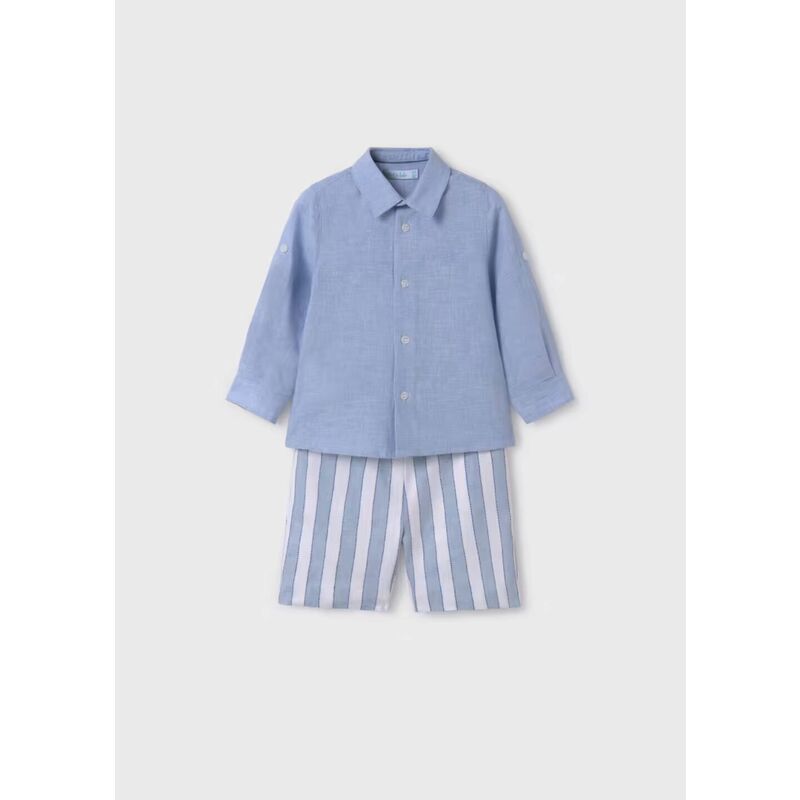 5251 Conjunto Bermuda Rayas Y Camisa Bebé Abel y Lula. ROPA PARA BEBES ,PREMAMA Y COLEGIAL - DE 0 5 AÑOS INFANTIL VERANO NIÑO