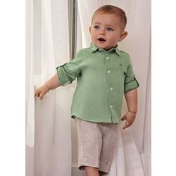 5253 Conjunto Lino Bermuda Y Camisa Bebé Abel y Lula. ROPA PARA BEBES ,PREMAMA Y COLEGIAL - DE 0 5 AÑOS INFANTIL VERANO NIÑO