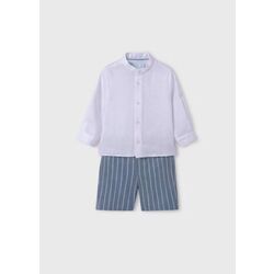 5254 Conjunto Lino Bermuda Rayas Bebé Abel y Lula. ROPA PARA BEBES ,PREMAMA Y COLEGIAL - DE 0 5 AÑOS INFANTIL VERANO NIÑO