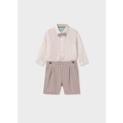 5255 Conjunto Lino Bermuda Rayas Bebé Abel y Lula. ROPA PARA BEBES ,PREMAMA Y COLEGIAL - DE 0 5 AÑOS INFANTIL VERANO NIÑO