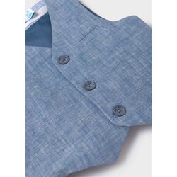 5362 Chaleco Lino azul Bebé Abel y Lula. ROPA PARA BEBES ,PREMAMA Y COLEGIAL - DE 0 5 AÑOS INFANTIL VERANO NIÑO . TALLAS 12