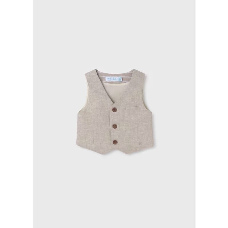 5362 Chaleco Lino Bebé Abel y Lula. ROPA PARA BEBES ,PREMAMA Y COLEGIAL - DE 0 5 AÑOS . TALLAS 12 meses. 