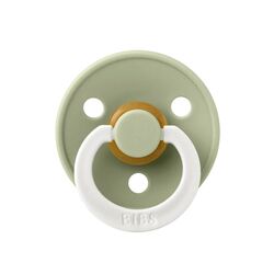 Chupete BIBS Colour Round Sage GLOW 0-6 M  BIBS. PUERICULTURA Y COMPLEMENTOS PARA BEBES - PORTEO LACTANCIA TETINAS ACCESORIOS