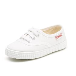 LONETA 52000 ZAPATILLA INGLES CORDONES LISO BLANCO CIENTA. ZAPATOS PARA BEBE - ZAPATILLAS DE LONETAS CALZADO NIÑO NIÑA . CALZADO