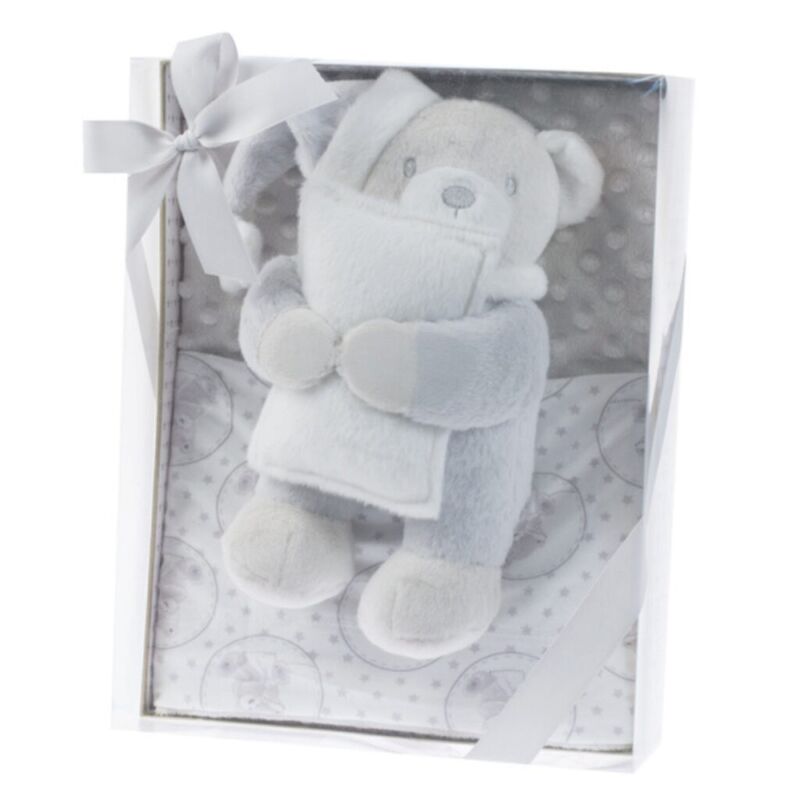 10766 Manta con muñeco de 80x110 oso Gamberritos. JUGUETES PARA BEBE - PRIMEROS COCHECITOS-CARRICOCHES SACOS Y TEXTILES CHALES