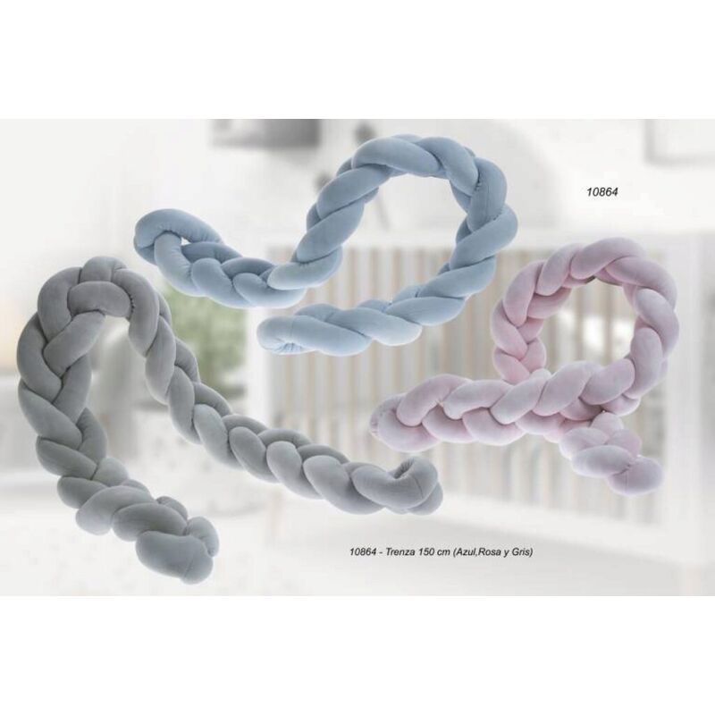 10864 Trenza 150cm talla única gamberritos. MOBILIARIO Y DECORACION PARA BEBE - ROPA CUNA MINICUNA . Color Rosa. 