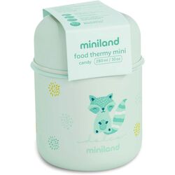 89467 TEMO DE SOLIDOS 280ML VERDE MINILAND. PUERICULTURA Y COMPLEMENTOS PARA BEBES - COMIDA TERMOS RECIPIENTES . Color Verde. 