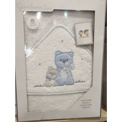 Capa de baño 10400 oso gamberritos. PUERICULTURA Y COMPLEMENTOS PARA BEBES - BAÑO TOALLAS CAPAS DE . Color Azul. 