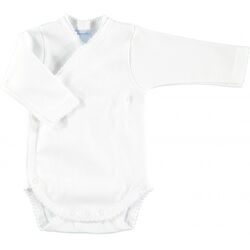 BODY CRUZADO AFELPADO 1150 P  babidu. ROPA PARA BEBES ,PREMAMA Y COLEGIAL - DE 0 5 AÑOS INTERIOR Bodys . Color Blanco. TALLAS 0