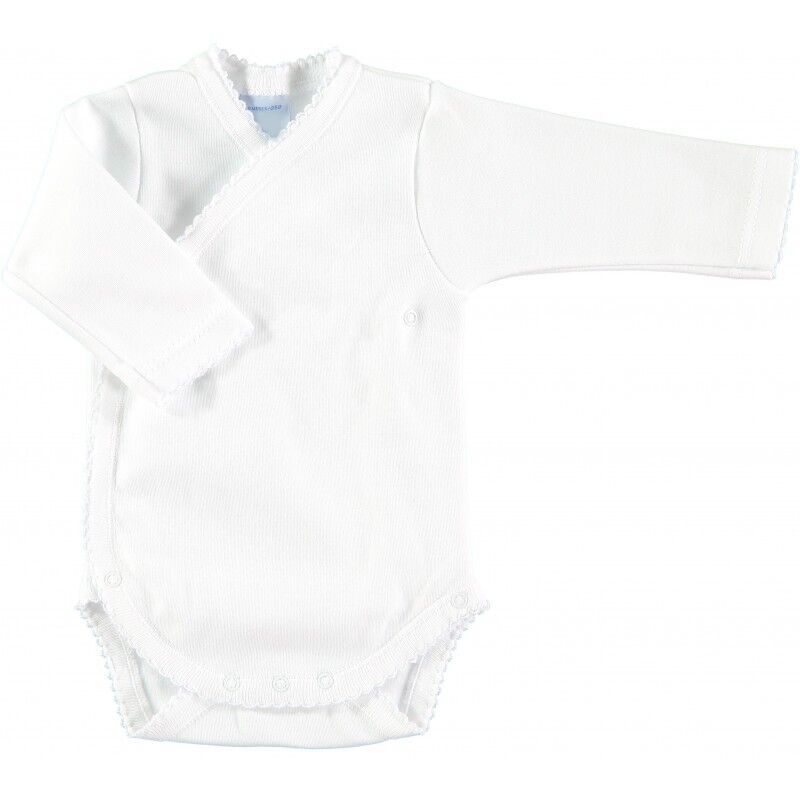 BODY CRUZADO AFELPADO 1150 P  babidu. ROPA PARA BEBES ,PREMAMA Y COLEGIAL - DE 0 5 AÑOS INTERIOR Bodys . Color Blanco. TALLAS 0