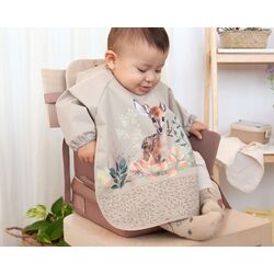 04240 Babero impermeable beige kiokids. PUERICULTURA Y COMPLEMENTOS PARA BEBES - COMIDA BABEROS . Color Beige. 