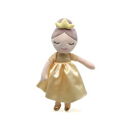 04339 Muñeca  Princesa 40cm dorado kiokids. JUGUETES PARA BEBE - PELUCHES Y MUÑECOS PRIMEROS . Color Amarillo. 