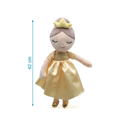 04339 Muñeca  Princesa 40cm dorado kiokids. JUGUETES PARA BEBE - PELUCHES Y MUÑECOS PRIMEROS . Color Amarillo. 
