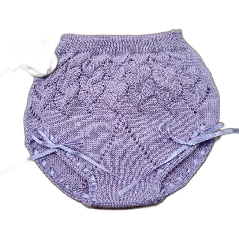 0012/12 BRAGA DE PERLE BEBE LILA YOEDU. ROPA PARA BEBES ,PREMAMA Y COLEGIAL - DE 0 5 AÑOS INTERIOR OUTLET . Color LILA. TALLAS 9