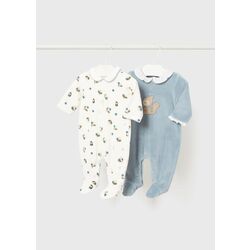 2777 Set 2 peleles tundosados recién nacida Mayoral. ROPA PARA BEBES ,PREMAMA Y COLEGIAL - DE 0 5 AÑOS INVIERNO NIÑA INTERIOR