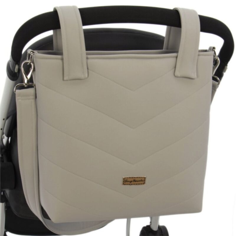 661134 TALEGA POLIPIEL ARTESANIA ROSY. COCHECITOS-CARRICOCHES PARA BEBE SACOS Y TEXTILES BOLSOS ,TALEGAS MALETAS . Color GRIS . 