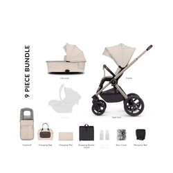 Coche duo Venicci Upline 2 en 1 Stone Beige. COCHECITOS-CARRICOCHES PARA BEBE DE DOS PIEZAS . Color R73 STONE. 
