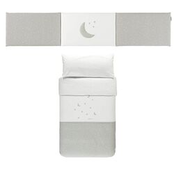 E18177150 COLCHA+PROTECTOR 60X120  COSMOS GRIS PRAIA. MOBILIARIO Y DECORACION PARA BEBE - ROPA CUNA MINICUNA EDREDONES