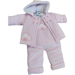 3024BB-814 CONJUNTO 3/P ACOL PETO FAM. CIELO SARDON. ROPA PARA BEBES ,PREMAMA Y COLEGIAL - DE 0 5 AÑOS INVIERNO NIÑA NIÑO