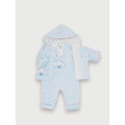 3024BB-814 CONJUNTO 3/P ACOL PETO FAM. CIELO SARDON. ROPA PARA BEBES ,PREMAMA Y COLEGIAL - DE 0 5 AÑOS INVIERNO NIÑA NIÑO