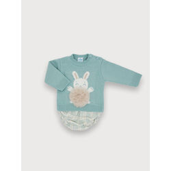 3024MA-271 CONJUNTO 2/P BRAGA FAM. CUADROS VERDE SARDÓN. ROPA PARA BEBES ,PREMAMA Y COLEGIAL - DE 0 5 AÑOS INVIERNO NIÑO