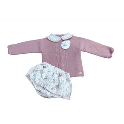 24599 CONJUNTO BRAGA FALDA ANIMALITOS JULIANA. ROPA PARA BEBES ,PREMAMA Y COLEGIAL - DE 0 5 AÑOS INVIERNO NIÑA Conjuntos Ranita