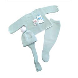 9405 Traje 3P Canesú ESPECIAL menguado osito ambrosia   "SOÑAR" MAC ILUSION. ROPA PARA BEBES ,PREMAMA Y COLEGIAL - DE 0 5 AÑOS