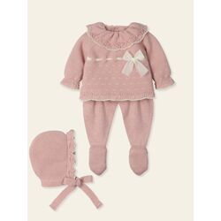 9412 Traje 3P Canesú menguado topitos y tul lurex "ADMIRAR" MAC ILUSION. ROPA PARA BEBES ,PREMAMA Y COLEGIAL - DE 0 5 AÑOS