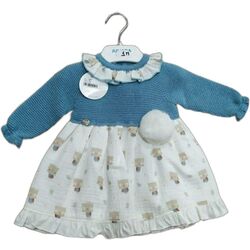 24637 VESTIDO CUERPO PUNTO BUOS CON GORRO JULIANA. ROPA PARA BEBES ,PREMAMA Y COLEGIAL - DE 0 5 AÑOS INVIERNO NIÑA Vestidos .