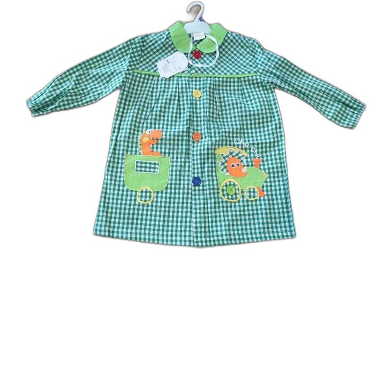 24 Mandilon botones tren Garvel. ROPA PARA BEBES ,PREMAMA Y COLEGIAL - COLEGIO ,MANDILONES, MOCHILAS CON BOTONES . TALLAS 2