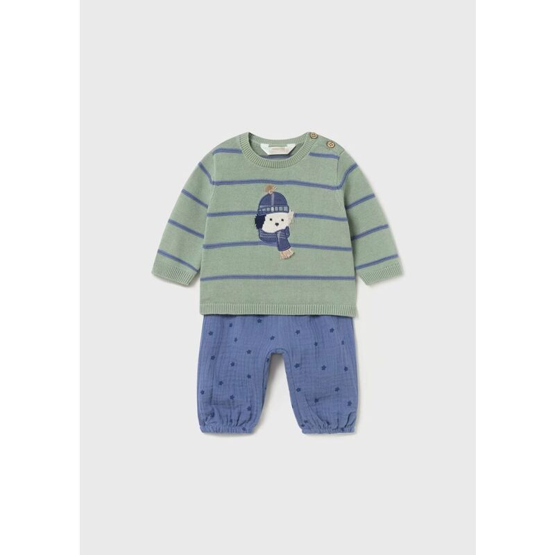 2517 Conjunto pantalón y jersey animalito recién nacido MAYORAL. ROPA PARA BEBES ,PREMAMA Y COLEGIAL - DE 0 5 AÑOS INVIERNO NIÑO