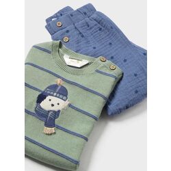 2517 Conjunto pantalón y jersey animalito recién nacido MAYORAL. ROPA PARA BEBES ,PREMAMA Y COLEGIAL - DE 0 5 AÑOS INVIERNO NIÑO