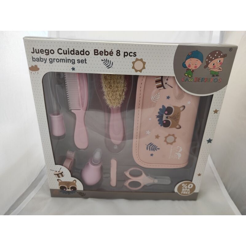 10513 JUEGO INFANTIL ESTUCHE 8 PCS HIGIENE GAMBERRITOS. PUERICULTURA Y COMPLEMENTOS PARA BEBES - BAÑO TERMOMETROS ACCESORIOS DE