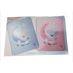 10718 MANTA RACHEL 110X140 GAMBERRITOS. MOBILIARIO Y DECORACION PARA BEBE - ROPA CUNA MINICUNA MANTAS . Color Azul. 