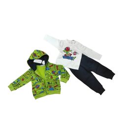1124 Conjunto de tres piezas niño garvel. ROPA PARA BEBES ,PREMAMA Y COLEGIAL - DE 0 5 AÑOS INVIERNO . TALLAS 12 meses. 