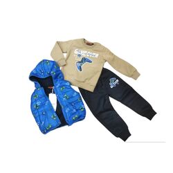 5890 Conjunto 3 piezas chaleco niño Garvel. ROPA PARA BEBES ,PREMAMA Y COLEGIAL - DE 0 5 AÑOS INVIERNO NIÑO NIÑA Conjuntos .