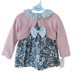 24635  Vestido con rebeca de punto Babyferr. ROPA PARA BEBES ,PREMAMA Y COLEGIAL - DE 0 5 AÑOS INVIERNO NIÑA INFANTIL VERANO