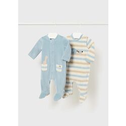 2794 SET 2 PELELES TUNDOSADOS MAYORAL. ROPA PARA BEBES ,PREMAMA Y COLEGIAL - DE 0 5 AÑOS INVIERNO Peleles . TALLAS 1M. 