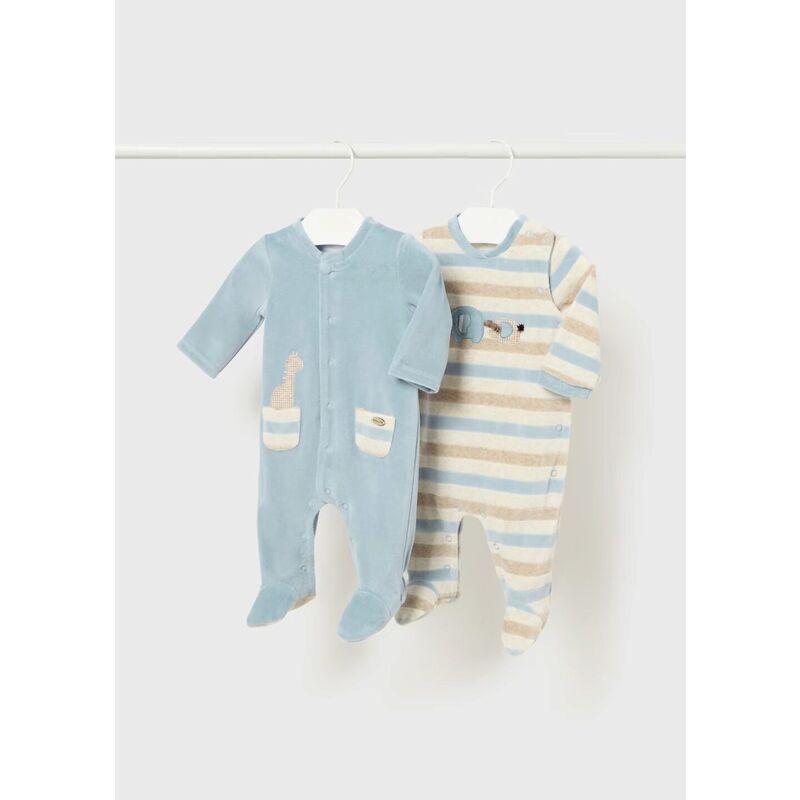 2794 SET 2 PELELES TUNDOSADOS MAYORAL. ROPA PARA BEBES ,PREMAMA Y COLEGIAL - DE 0 5 AÑOS INVIERNO Peleles . TALLAS 1M. 